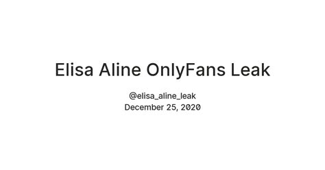 elisa aline leaks|Leaked Elisa Aline onlyfans sex streams part 5